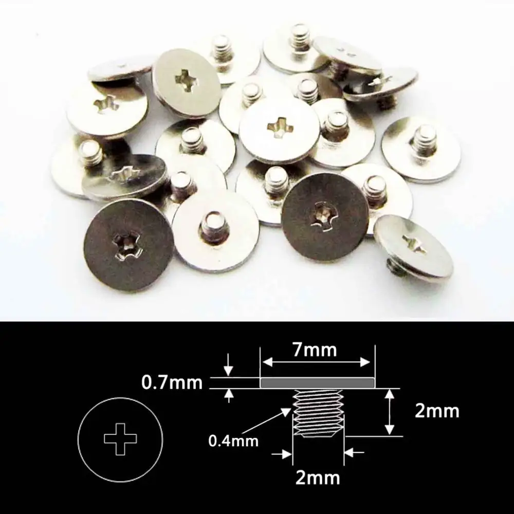 25pcs Phillips Thin Wafer Flat Round Head Screw Bolt M2*2mm Head Dia 7mm for Laptop Notebook Optical Drive Mount DIY Computer G
25pcs Phillips Thin Wafer Flat Round Head Screw Bolt M2*2mm Head Dia 7mm for Laptop Notebook Optical Drive Mount DIY Computer G