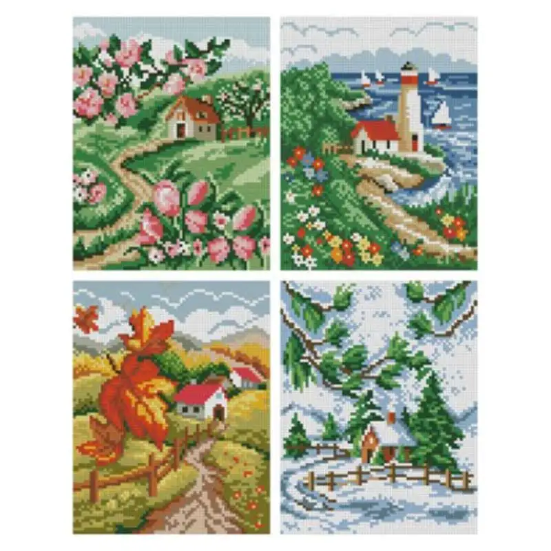 Four seasons hut patterns counted 11CT 14CT 18CT Cross Stitch Sets DIY Chinese Cross-stitch Kits Embroidery Needlework
Four seasons hut patterns counted 11CT 14CT 18CT Cross Stitch Sets DIY Chinese Cross-stitch Kits Embroidery Needlework