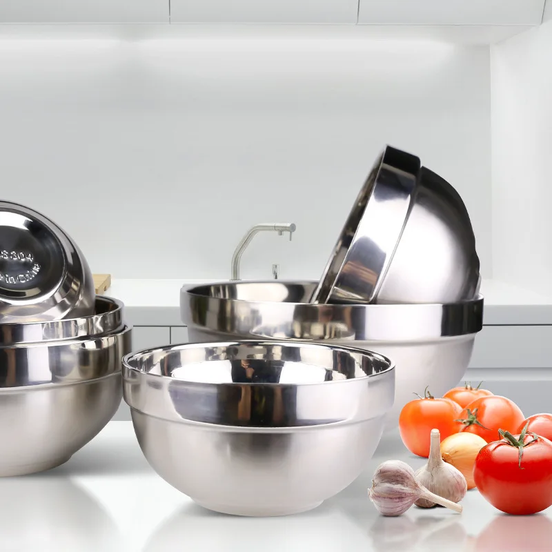 Stainless Steel Fast Food Bowl with Thickened Double-layer Rice Bowl Wholesale School Canteen Kindergarten Soup Bowl
Stainless Steel Fast Food Bowl with Thickened Double-layer Rice Bowl Wholesale School Canteen Kindergarten Soup Bowl