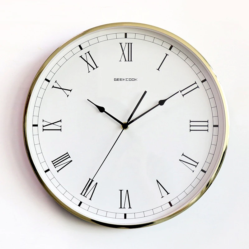 Fashion Roman Round Wall Clock Quartz Modern Simple Metal Wall Clock Vogue Minimalist Digital Relogio Modern Home Decor
Fashion Roman Round Wall Clock Quartz Modern Simple Metal Wall Clock Vogue Minimalist Digital Relogio Modern Home Decor