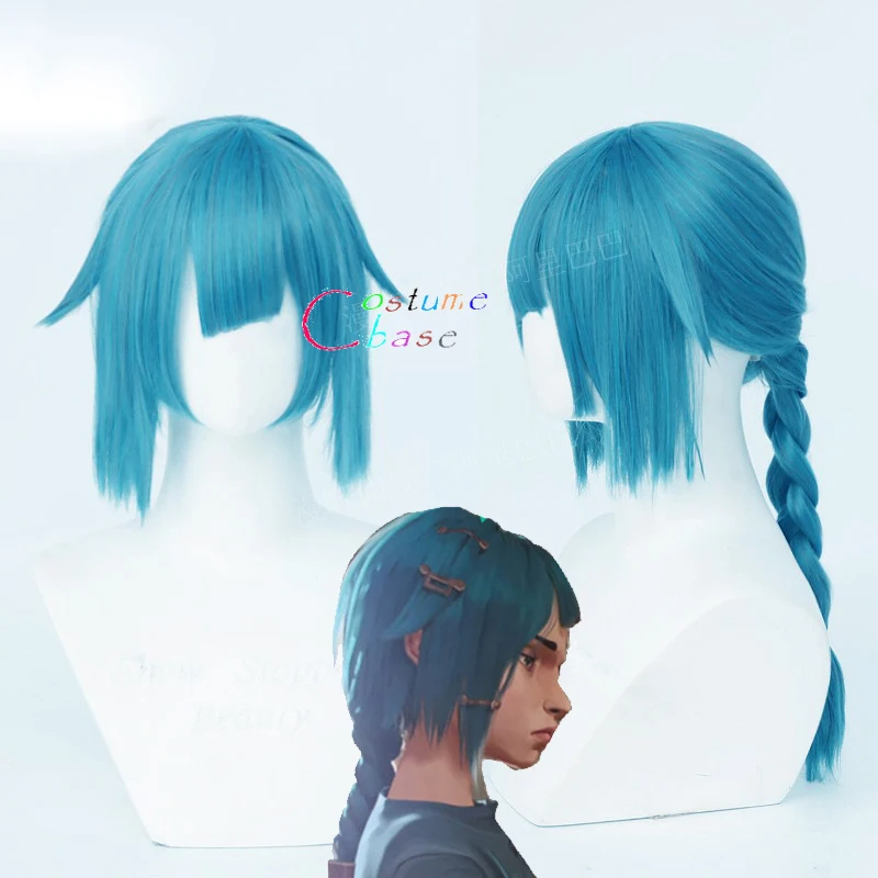 LOL Arcane Jinx Cosplay Wig Blue Twist Braid Heat Resistant Synthetic Hair Halloween Costume Wigs + Free Wig Cap
LOL Arcane Jinx Cosplay Wig Blue Twist Braid Heat Resistant Synthetic Hair Halloween Costume Wigs + Free Wig Cap