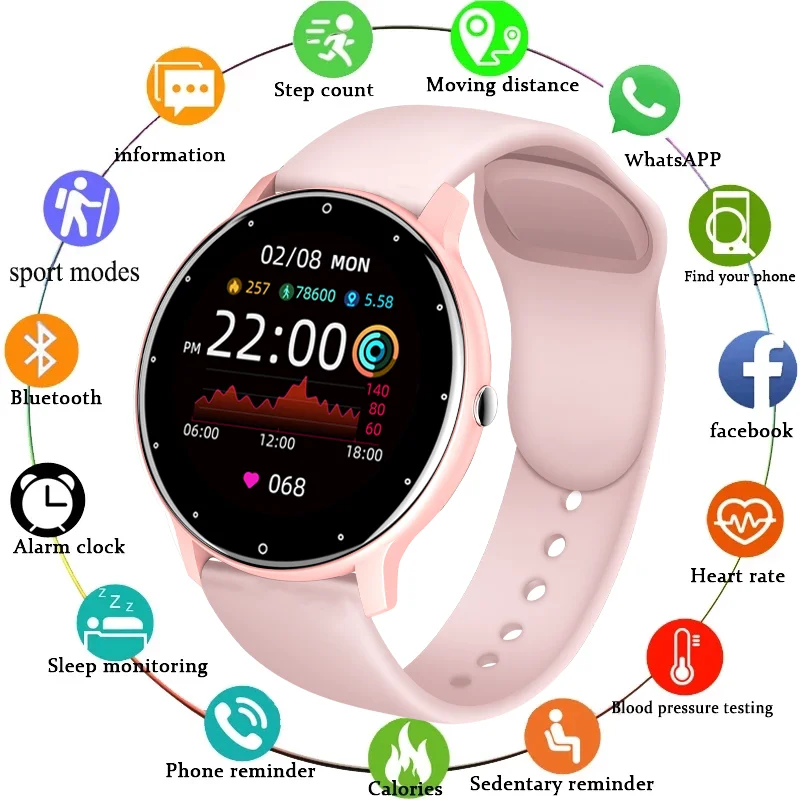 2021 New Fashion Smart Watch Women Call Reminder IP67 Waterproof Pedometer Watches Men Heart Rate Smartwatch For Xiaomi Huawei
2021 New Fashion Smart Watch Women Call Reminder IP67 Waterproof Pedometer Watches Men Heart Rate Smartwatch For Xiaomi Huawei