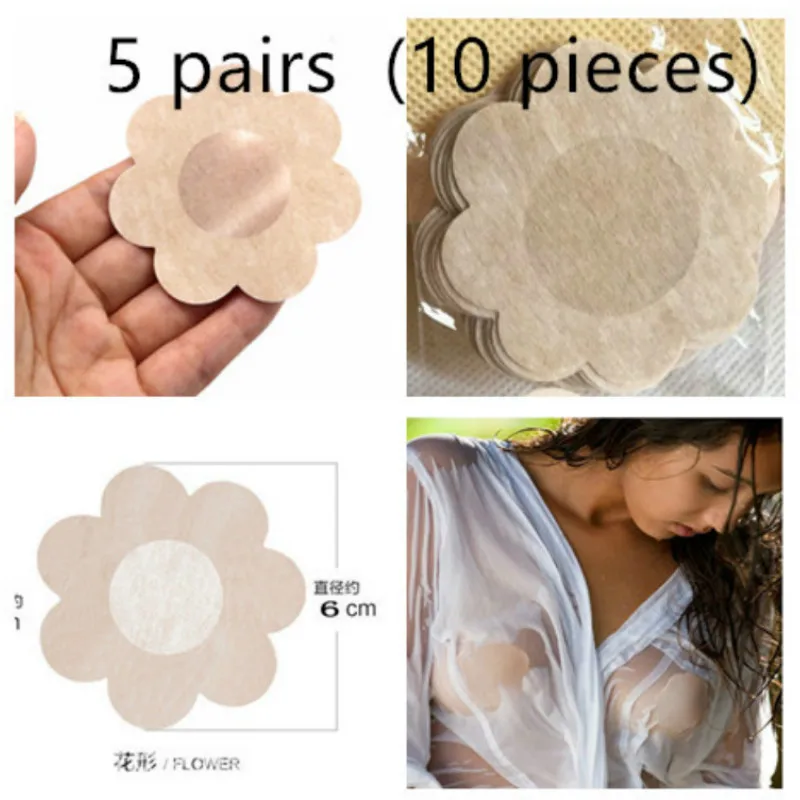 5 pairs/lot Flower Adhesive Nipple Covers Pads Body Breasts Stickers Disposable Milk Paste Anti Emptied The Chest Paste Bra
5 pairs/lot Flower Adhesive Nipple Covers Pads Body Breasts Stickers Disposable Milk Paste Anti Emptied The Chest Paste Bra