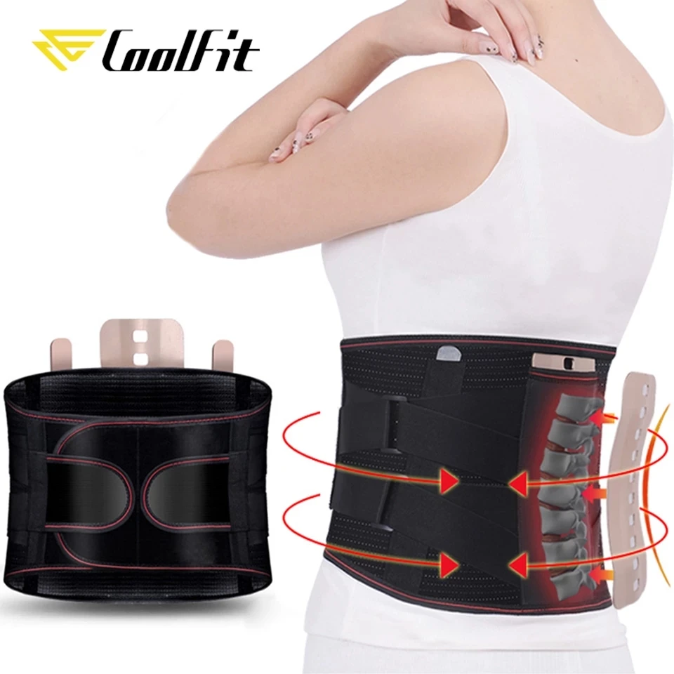 CoolFit ортопедический турмалиновый самонагревающийся Магнитный стальной пояс с