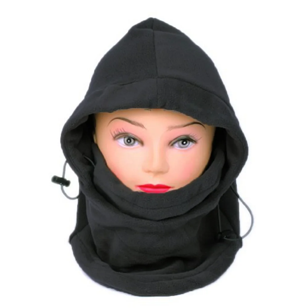 Ветрозащитная шапка для лица зимняя теплая с флисовой подкладкой шеи катания на