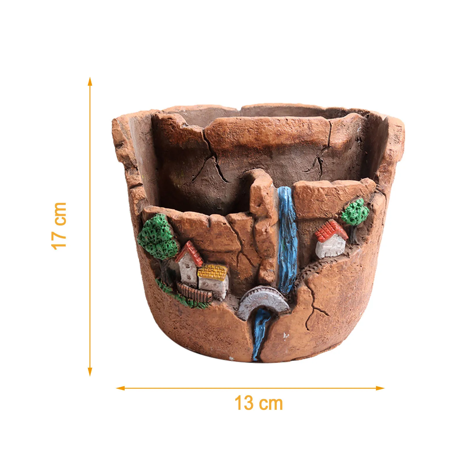 43@ Diy Landscape Flower Pot Mini Garden Creative Resin Plants Pot For Gardening Succulent Flower Pot Germination Vase
43@ Diy Landscape Flower Pot Mini Garden Creative Resin Plants Pot For Gardening Succulent Flower Pot Germination Vase