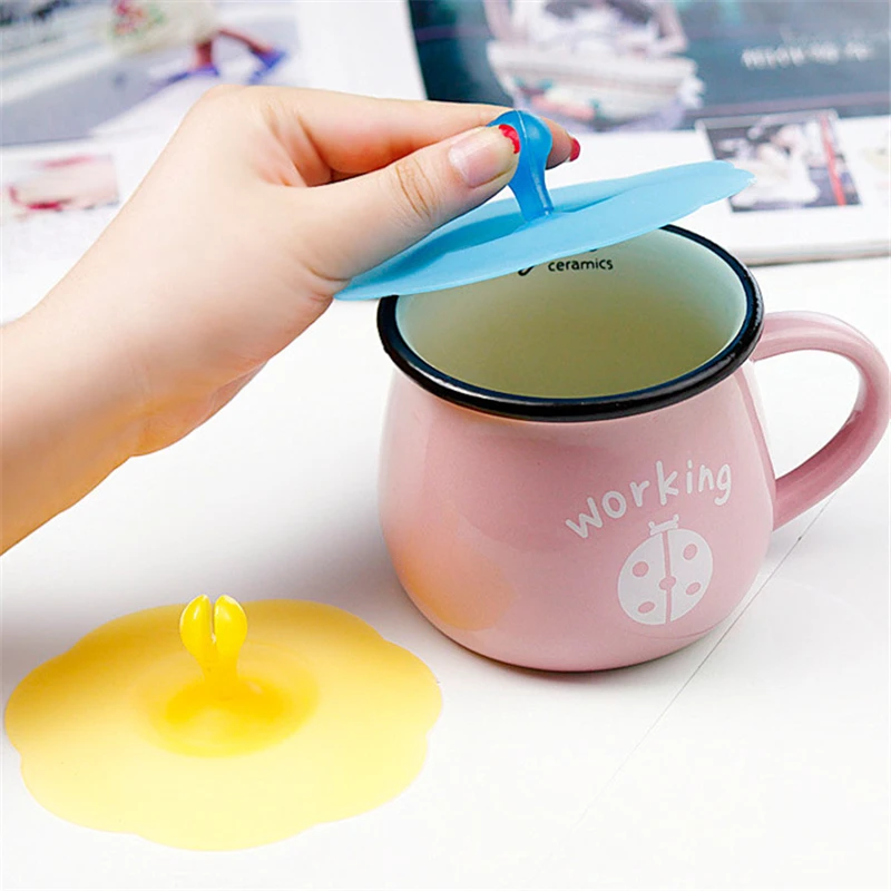 Cute Reusable Cup Lid Silicone Anti-dust Bowl Cover Thermal Insulation Cup Seals Glass Mugs Cover Drinkware Parts
Cute Reusable Cup Lid Silicone Anti-dust Bowl Cover Thermal Insulation Cup Seals Glass Mugs Cover Drinkware Parts
