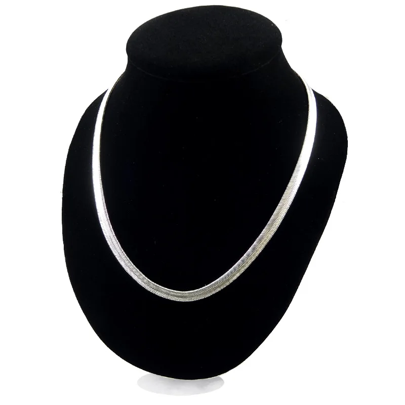 New 925 Sterling Silver 6mm 16-24 "Flat Snake With Cartilage Chain Necklace Women Men Beautiful Jewelry Gift YDHX16
New 925 Sterling Silver 6mm 16-24 "Flat Snake With Cartilage Chain Necklace Women Men Beautiful Jewelry Gift YDHX16