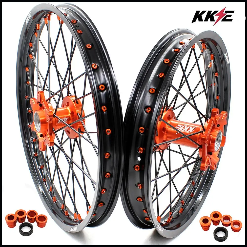 KKE 21 & 19 MX велосипеды для езды по бездорожью колесные диски набор SX SXF XC XCW XCF 125 200 250