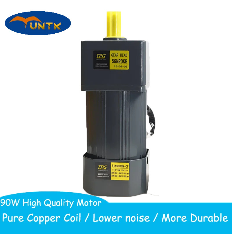 90W 380V AC Gear Fixed Speed Electric Motor Reducer 5IK90GN-CF With Single Phase Asynchronous High Torque Deceleration
90W 380V AC Gear Fixed Speed Electric Motor Reducer 5IK90GN-CF With Single Phase Asynchronous High Torque Deceleration