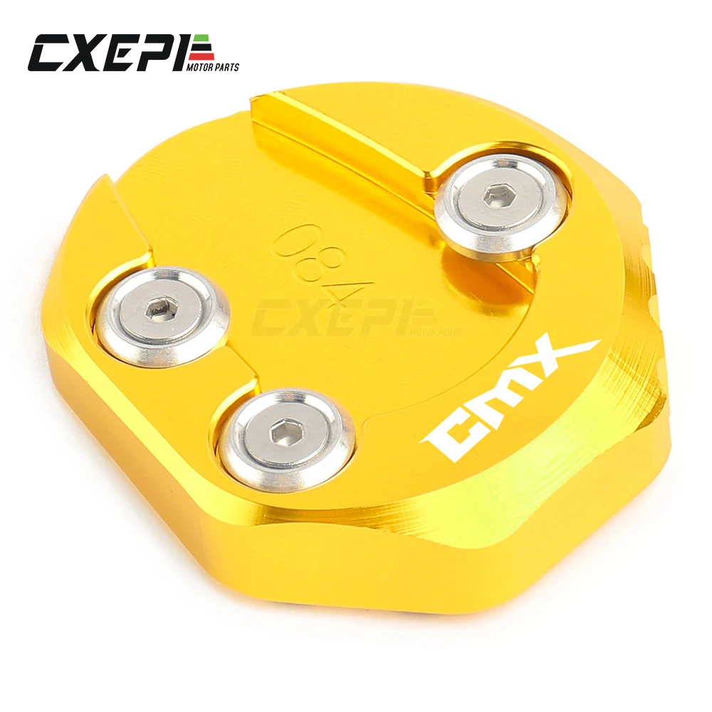 For Honda Rebel CMX300 CMX500 CMX 500 300 2017 2018 2019 2020 2021 CNC Kickstand Side Stand Extension Enlarger Plate Pad 
For Honda Rebel CMX300 CMX500 CMX 500 300 2017 2018 2019 2020 2021 CNC Kickstand Side Stand Extension Enlarger Plate Pad