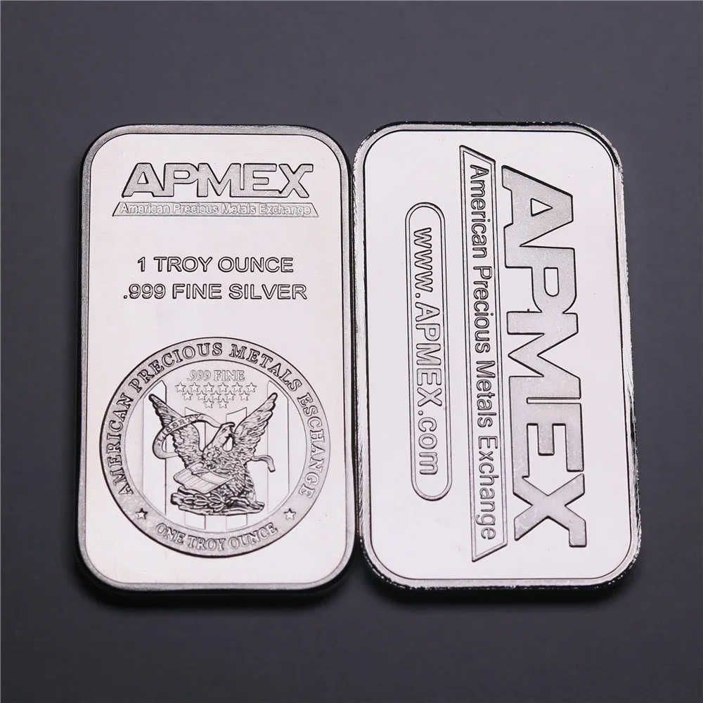 1 oz Silver Plating Art Bar Series Reverse Silver Bullion Coin 1oz No Magnetic Bar Business Gift
1 oz Silver Plating Art Bar Series Reverse Silver Bullion Coin 1oz No Magnetic Bar Business Gift
