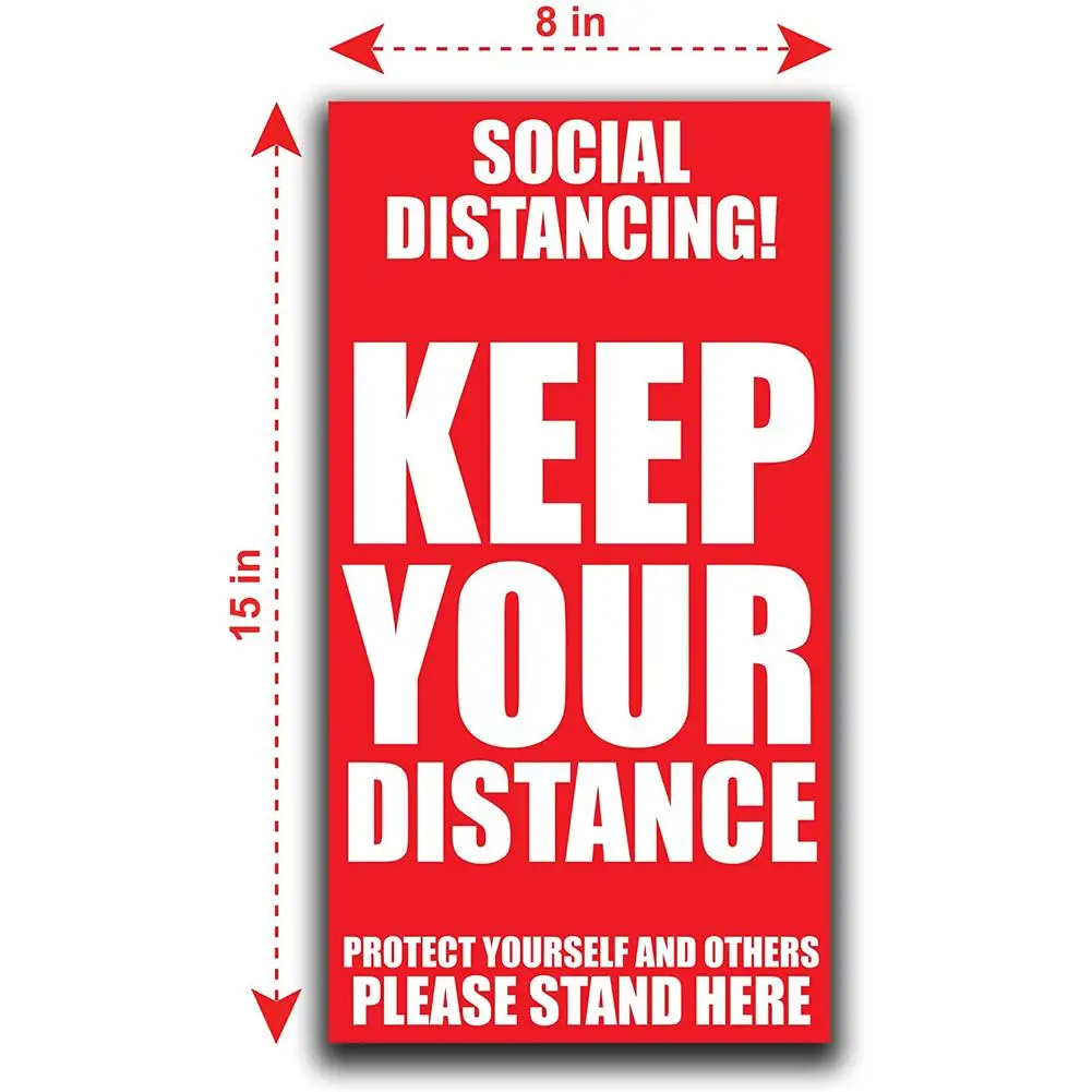 10PCS Social Distancing Car Indoor Ground Sticker Distance Marker "Keep Your Distance Stand Here" Floor Decal Social Distance
10PCS Social Distancing Car Indoor Ground Sticker Distance Marker "Keep Your Distance Stand Here" Floor Decal Social Distance