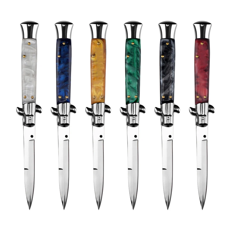 AKC Multi-purpose Diving Survival Folding Blade Knife 5Cr13mov blade resin handle Tactical Stiletto Outdoor Fishing Knives 
AKC Multi-purpose Diving Survival Folding Blade Knife 5Cr13mov blade resin handle Tactical Stiletto Outdoor Fishing Knives