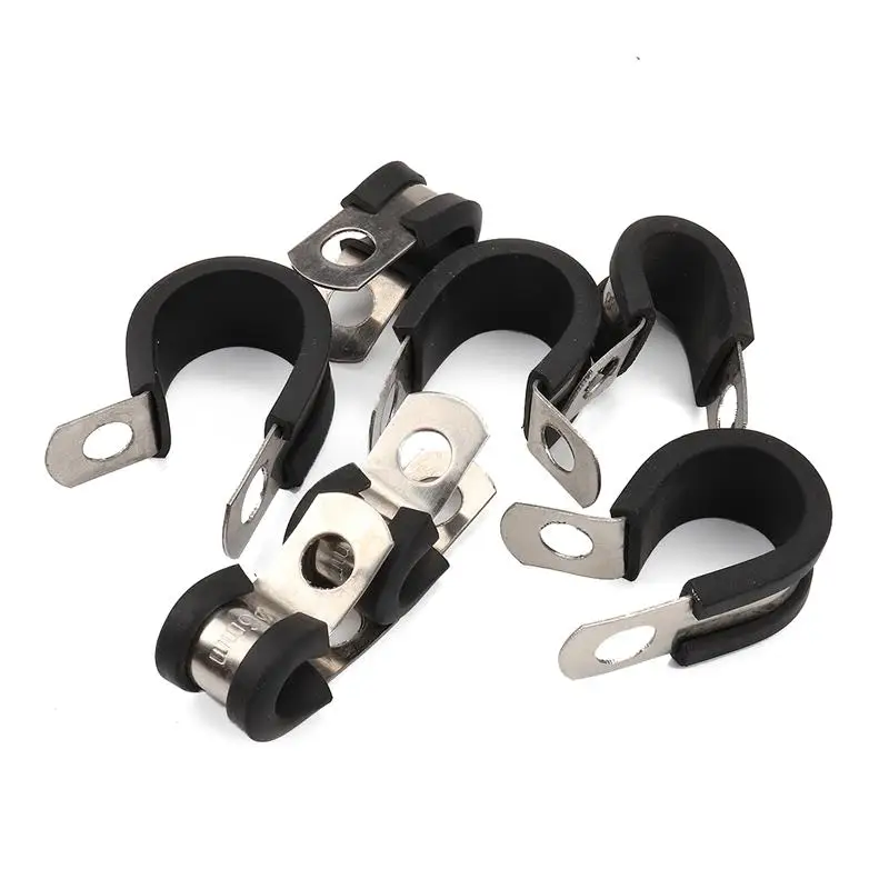 10Pcs Cable Clamp Stainless Pipe Clamp Plastic Metal Clamp Functional Durable Rubber Cushioned Insulated Clamps for Car
10Pcs Cable Clamp Stainless Pipe Clamp Plastic Metal Clamp Functional Durable Rubber Cushioned Insulated Clamps for Car