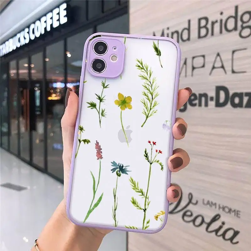 Fashion Lavandula Hand Painted cartoon Phone Case Matte Transparent for iPhone 7 8 11 12 s mini pro X XS XR MAX Plus cover funda 
Fashion Lavandula Hand Painted cartoon Phone Case Matte Transparent for iPhone 7 8 11 12 s mini pro X XS XR MAX Plus cover funda