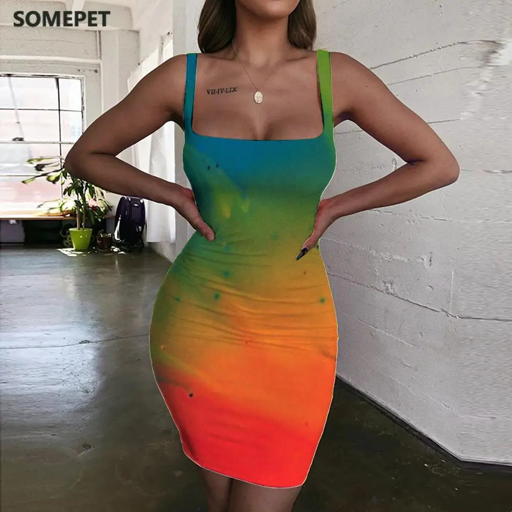 SOMEPET Colorful Dresses Women Painting Bodycon Dress Graphics 3d Print Art Halter Sleeveless Womens Clothing Party Vintage Boho
SOMEPET Colorful Dresses Women Painting Bodycon Dress Graphics 3d Print Art Halter Sleeveless Womens Clothing Party Vintage Boho