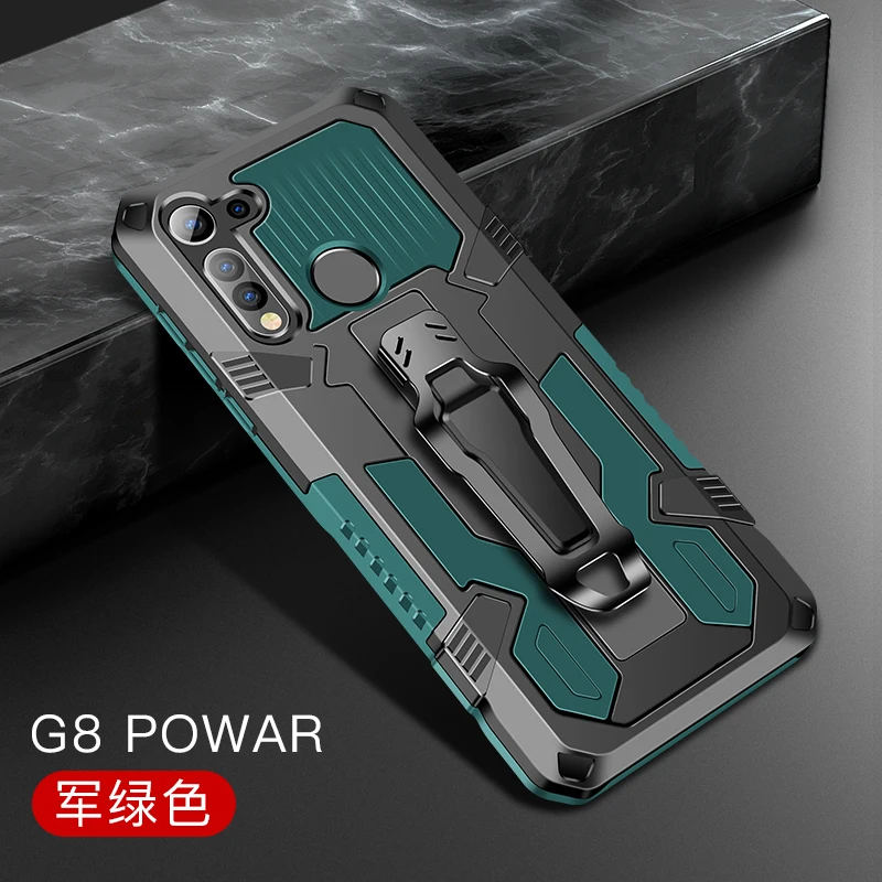 

Armor Case For Motorola Moto G8 Power Case Shockproof Belt Clip Holster Cover For Moto G8 Power Lite Phone Cases Case G8 Plus