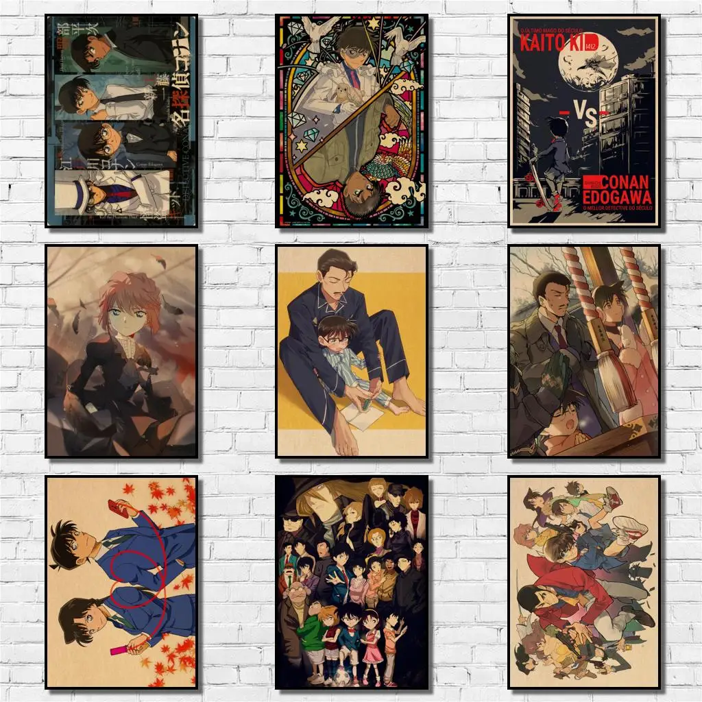 24 Designs Anime Detective Conan Kraftpaper Poster Artwork Homedecal Fancy Wall Sticker for Coffee House Bar
24 Designs Anime Detective Conan Kraftpaper Poster Artwork Homedecal Fancy Wall Sticker for Coffee House Bar