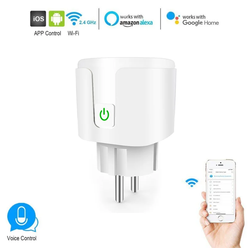 Интеллектуальная беспроводная (Wi-Fi) штекер адаптера переменного тока 16A пульт дистанционного управления голосовой Управление Мощность мон...
Интеллектуальная беспроводная (Wi-Fi) штекер адаптера переменного тока 16A пульт дистанционного управления голосовой Управление Мощность мон...