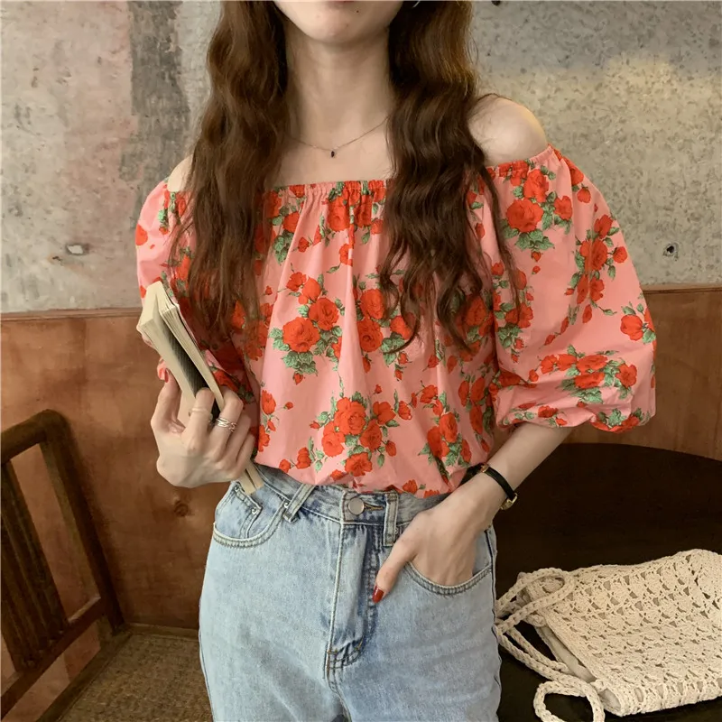 Корейская летняя 2021 шифоновая рубашка Hzirip с воротником-лодочкой и принтом, свободная модная повседневная нежная женская рубашка с цветочны... 
Корейская летняя 2021 шифоновая рубашка Hzirip с воротником-лодочкой и принтом, свободная модная повседневная нежная женская рубашка с цветочны...