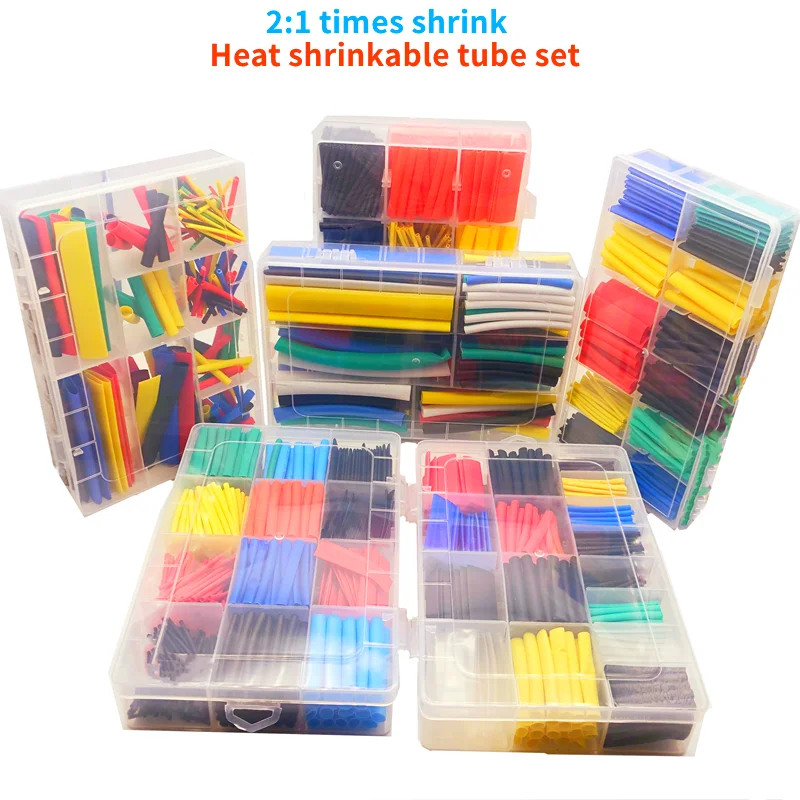 164/328/560/580pcs Boxed Heat Shrink Tubing 2:1 Electronic DIY Kit Wire Connection Tool Accessories Data Line Protection Cable
164/328/560/580pcs Boxed Heat Shrink Tubing 2:1 Electronic DIY Kit Wire Connection Tool Accessories Data Line Protection Cable