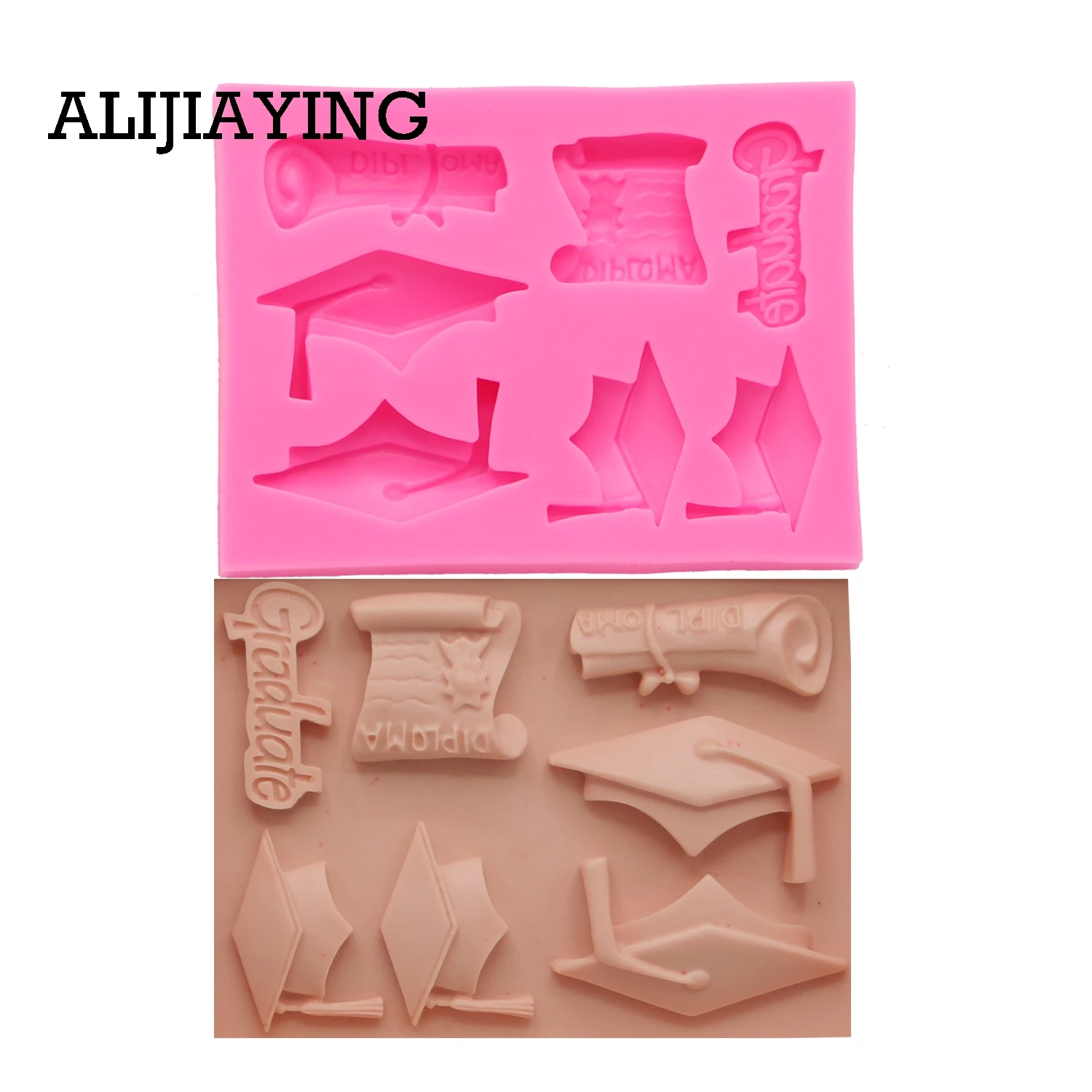 M1415 DIY graduation doctor hat Sugarcraft Silicone Mold cake Decorating tool fondant chocolate Clay craft Resin moulds
M1415 DIY graduation doctor hat Sugarcraft Silicone Mold cake Decorating tool fondant chocolate Clay craft Resin moulds