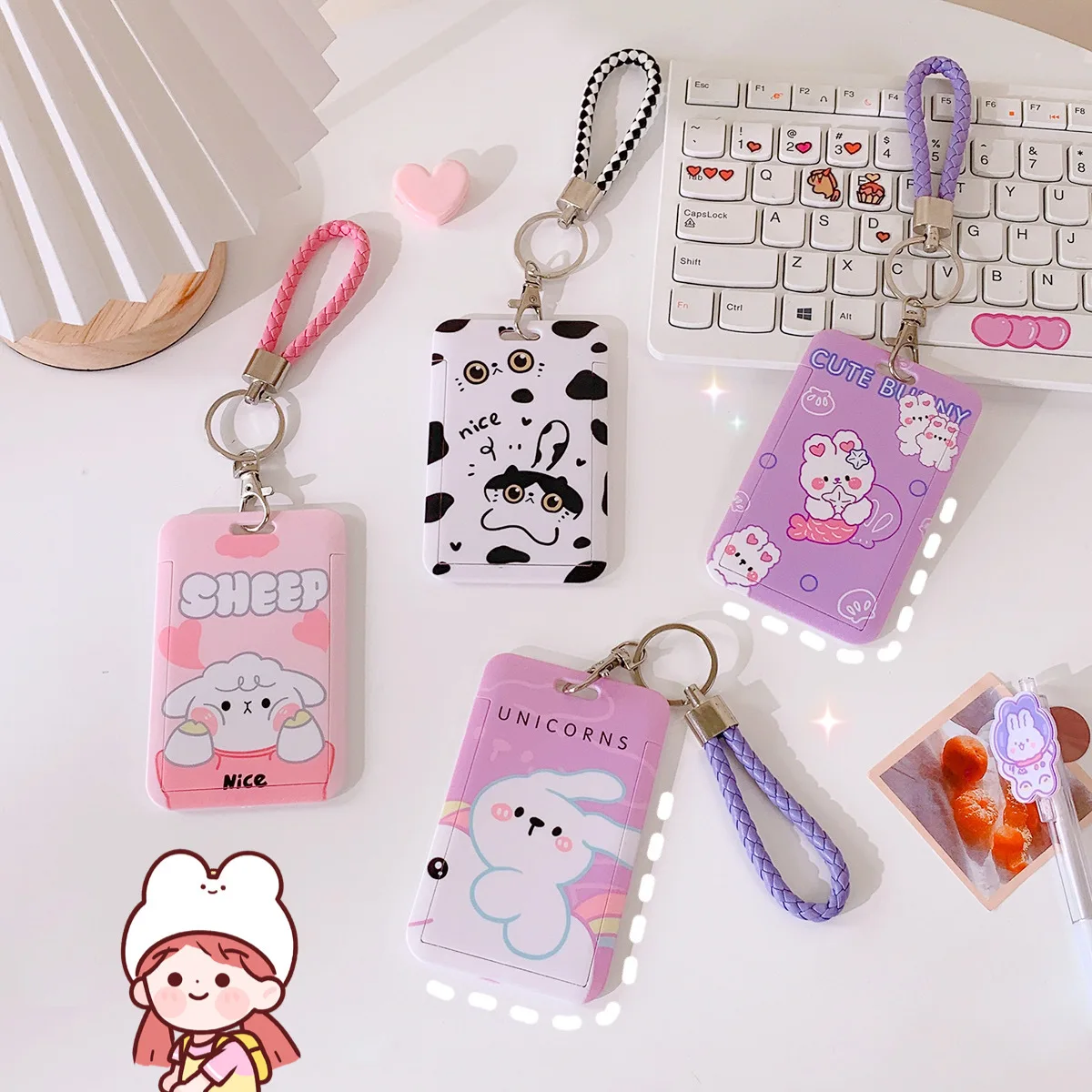 Woman Cartoon Rabbit ID Credit Card Holder INS Girl Student Campus Card Bus Card Cover Bank ID Card Protective Case
Woman Cartoon Rabbit ID Credit Card Holder INS Girl Student Campus Card Bus Card Cover Bank ID Card Protective Case