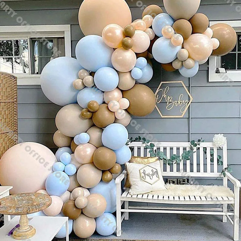 123pcs Blue Balloons Garland Wedding Baby Shower Party Decoration Doubled Blush Globos Mocha Brown Ballon Arch DIY Baptism Decor
123pcs Blue Balloons Garland Wedding Baby Shower Party Decoration Doubled Blush Globos Mocha Brown Ballon Arch DIY Baptism Decor