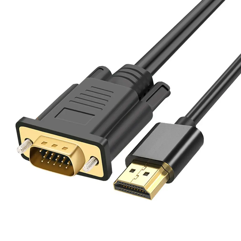 HDMI-compatible to VGA Audio Video Cable Male Adapter Gold Plated for HDTV DVD Projector PlayStation 5 PS4/3 TV BOX PC Monitor
HDMI-compatible to VGA Audio Video Cable Male Adapter Gold Plated for HDTV DVD Projector PlayStation 5 PS4/3 TV BOX PC Monitor