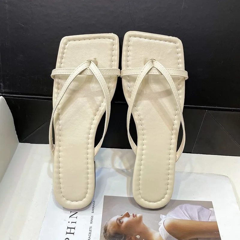 Leather Summer Women Shoes Fashion Stylish Narrow Band Square Toe New Sandals Ytmtloy House Slippers Zapatillas Mujer Casa
Leather Summer Women Shoes Fashion Stylish Narrow Band Square Toe New Sandals Ytmtloy House Slippers Zapatillas Mujer Casa