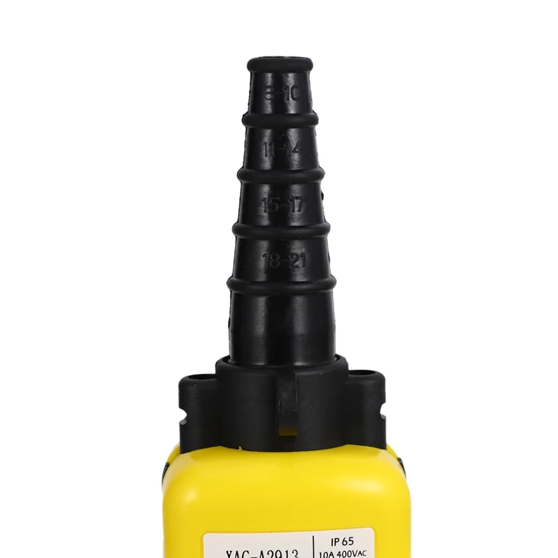 Lift Control Pendant XAC-A2913 Waterproof Handheld Pushbutton Switch with Electric Hoist Handle, 2 Buttons with Two Speed and
Lift Control Pendant XAC-A2913 Waterproof Handheld Pushbutton Switch with Electric Hoist Handle, 2 Buttons with Two Speed and