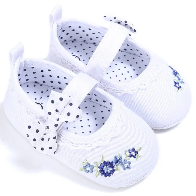 Туфли для новорожденных мягкая обувь без застежки х/б унисекс панда плоская