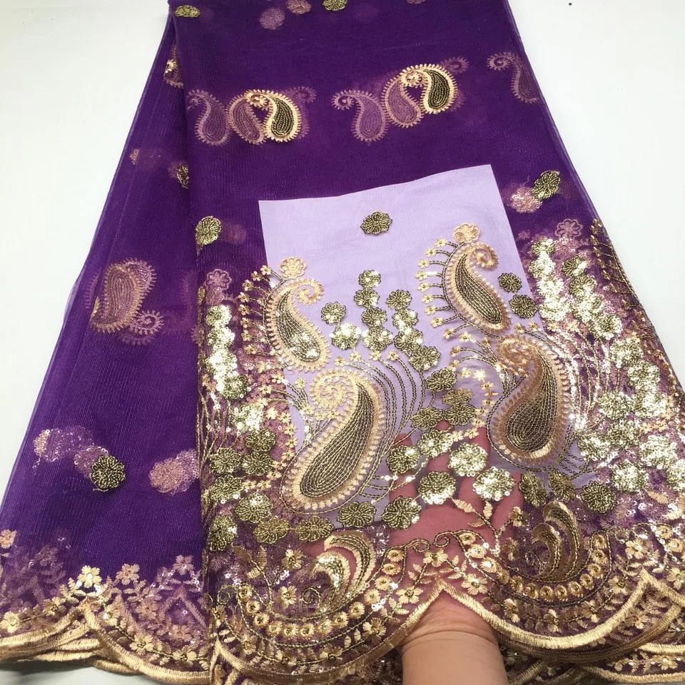 Purple Sequin Lace Fabric African Lace Fabric 2020 High Quality Lace Embroidered French Tulle Nigerian Lace Fabric for Sew Dress
Purple Sequin Lace Fabric African Lace Fabric 2020 High Quality Lace Embroidered French Tulle Nigerian Lace Fabric for Sew Dress