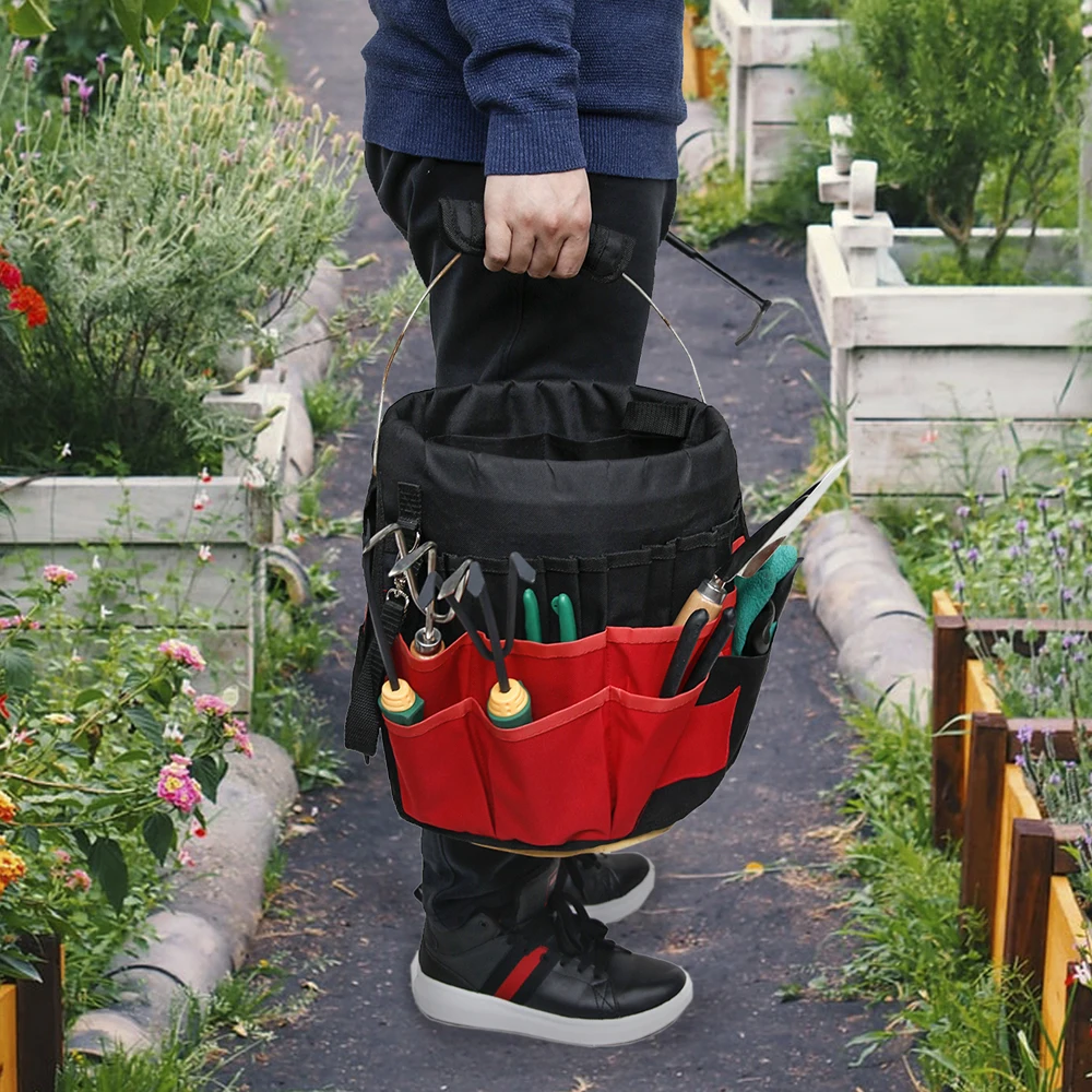 42 Pockets Bucket Tool Organizer Oxford Cloth Hardware Repairing Kit Bucket Organizer Garden Tool Bucket Bag Garden Supplies
42 Pockets Bucket Tool Organizer Oxford Cloth Hardware Repairing Kit Bucket Organizer Garden Tool Bucket Bag Garden Supplies