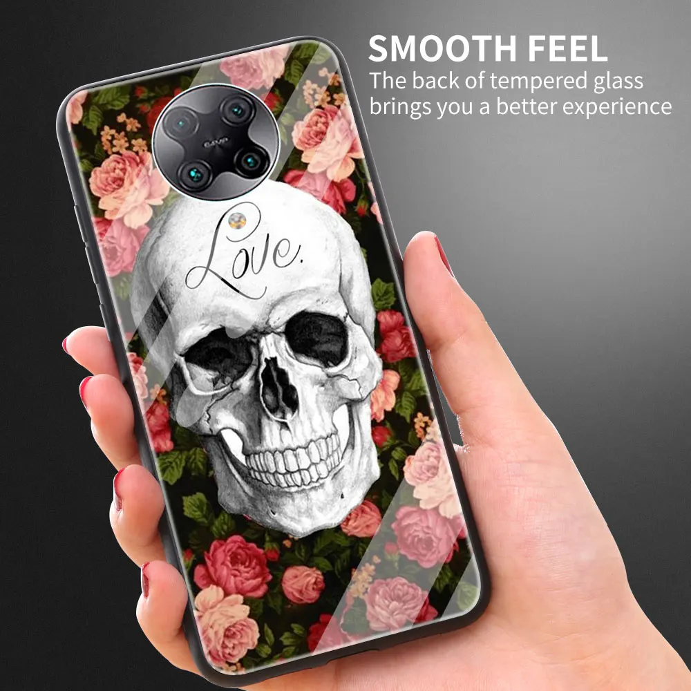 Tempered Glass Phone Case For Xiaomi Mi 11 Poco X3 NFC F2 Pro X2 M2 C3 10T 9T Note 10 Lite Skull Flowers Shell Cover Coque Funda
Tempered Glass Phone Case For Xiaomi Mi 11 Poco X3 NFC F2 Pro X2 M2 C3 10T 9T Note 10 Lite Skull Flowers Shell Cover Coque Funda