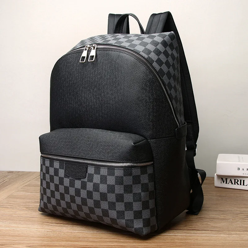 New Arrival Brand Plaid Design Men Backpack Fashion PVC Leather Laptop School Bag For Women 2020 Large-Capacity Travel Knapsack 
New Arrival Brand Plaid Design Men Backpack Fashion PVC Leather Laptop School Bag For Women 2020 Large-Capacity Travel Knapsack