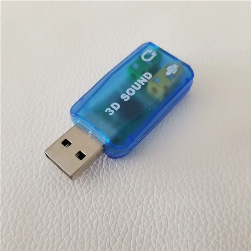 10pcs/lot USB 2.0 to 3D 5.1 AUDIO SOUND CARD ADAPTER 3.5 mm mic Virtual 5.1 CH sound track 
10pcs/lot USB 2.0 to 3D 5.1 AUDIO SOUND CARD ADAPTER 3.5 mm mic Virtual 5.1 CH sound track