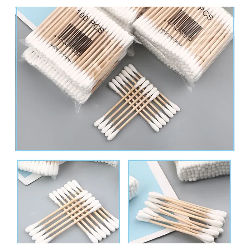 200Pcs Wooden Cotton Swabs Biodegradable Double Tipped Wood Cotton Buds for Makeup EJ
200Pcs Wooden Cotton Swabs Biodegradable Double Tipped Wood Cotton Buds for Makeup EJ