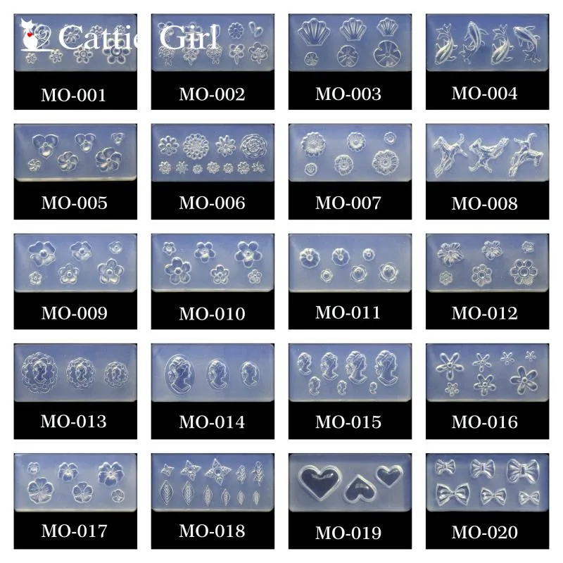 M01-M20 3D Acrylic Nail Mold for Nail Art Decorations Silicone Molds Nail Art Templates Pattern Mould Nails Art Salon DIY
M01-M20 3D Acrylic Nail Mold for Nail Art Decorations Silicone Molds Nail Art Templates Pattern Mould Nails Art Salon DIY