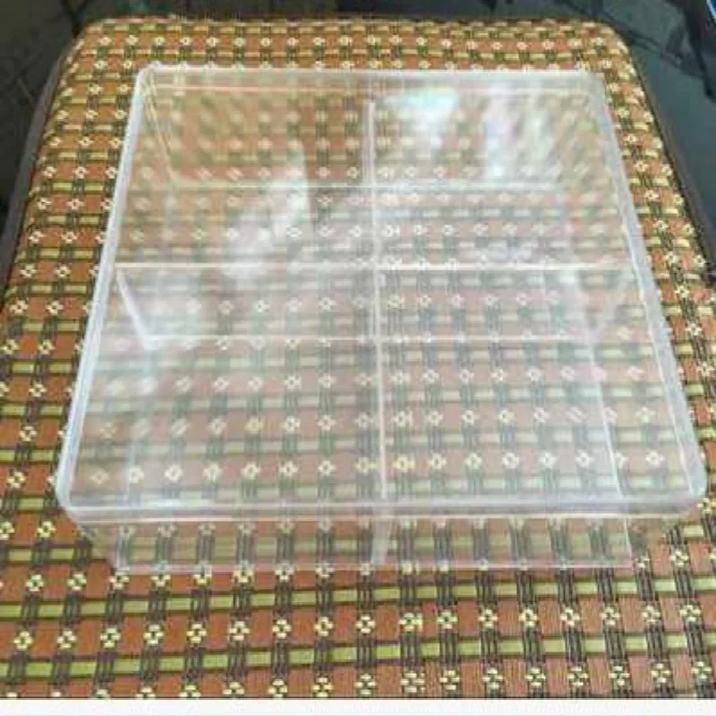 New Thick Type 4 Grid Transparent Storage Box Screw Fittings Jewelry Tool Classification Plastic Storage Boxes Bins
New Thick Type 4 Grid Transparent Storage Box Screw Fittings Jewelry Tool Classification Plastic Storage Boxes Bins