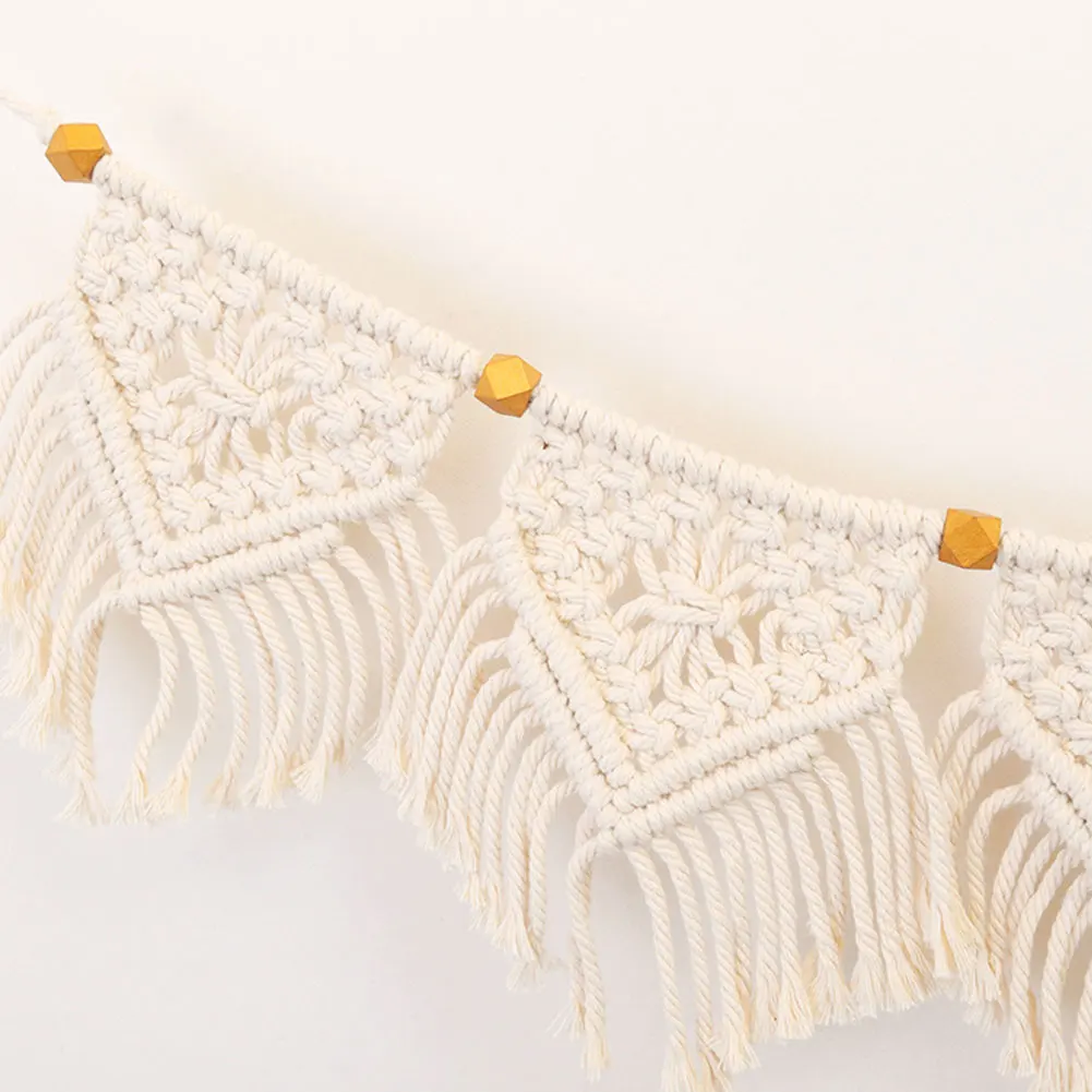 Style2 Macrame Wall Hanging Banner Tapestry Woven Garland With Fringe Bedroom Art Decor Woven Macrame Tapestry Wedding Or Party
Style2 Macrame Wall Hanging Banner Tapestry Woven Garland With Fringe Bedroom Art Decor Woven Macrame Tapestry Wedding Or Party