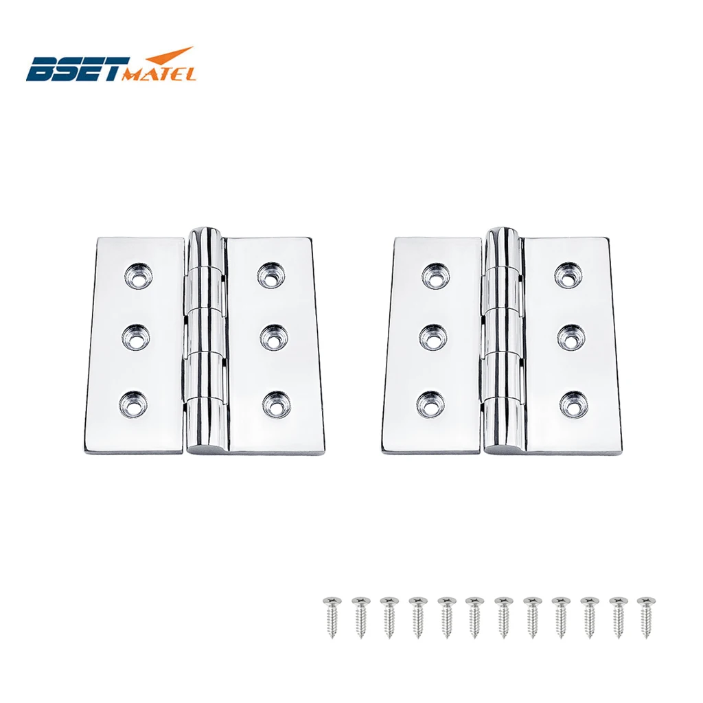 2X Stainless Steel 316 100*100mm Boat Caravan RV Deck Hinge Cupboard Cabinet Drawer Door Strap Butt Hinge Furniture Hardware
2X Stainless Steel 316 100*100mm Boat Caravan RV Deck Hinge Cupboard Cabinet Drawer Door Strap Butt Hinge Furniture Hardware
