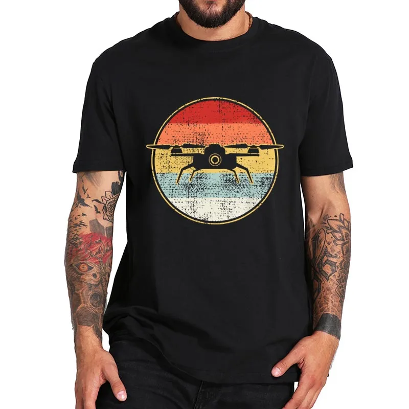Vintage Drone T Shirt Unmanned Aerial Vehicle T-Shirt Retro EU Size 100% Cotton Soft Breathable Tee Tops
Vintage Drone T Shirt Unmanned Aerial Vehicle T-Shirt Retro EU Size 100% Cotton Soft Breathable Tee Tops