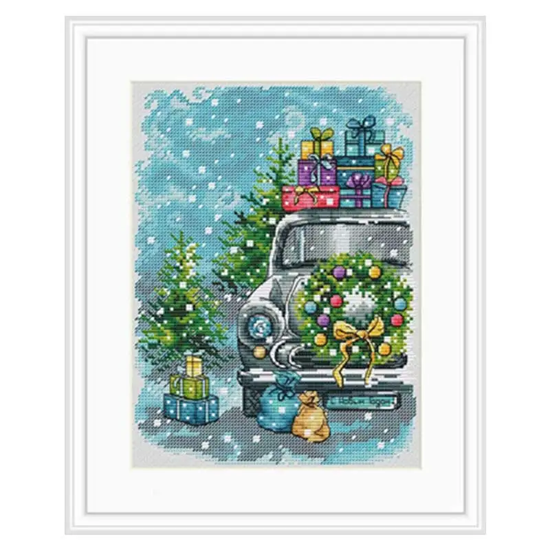Car full of christmas gifts patterns Counted Cross Stitch 11CT 14CT 18CT DIY Chinese Cross Stitch Kit Embroidery Needlework Sets
Car full of christmas gifts patterns Counted Cross Stitch 11CT 14CT 18CT DIY Chinese Cross Stitch Kit Embroidery Needlework Sets