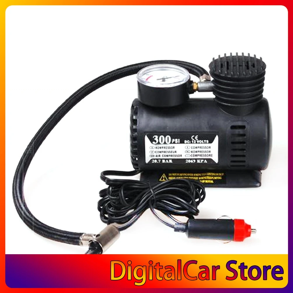 Portable Car Accessories Automotive Durable Vehicle Mini Air Compressor 300 PSI Tire Inflator Pump 12V Car Parts
Portable Car Accessories Automotive Durable Vehicle Mini Air Compressor 300 PSI Tire Inflator Pump 12V Car Parts