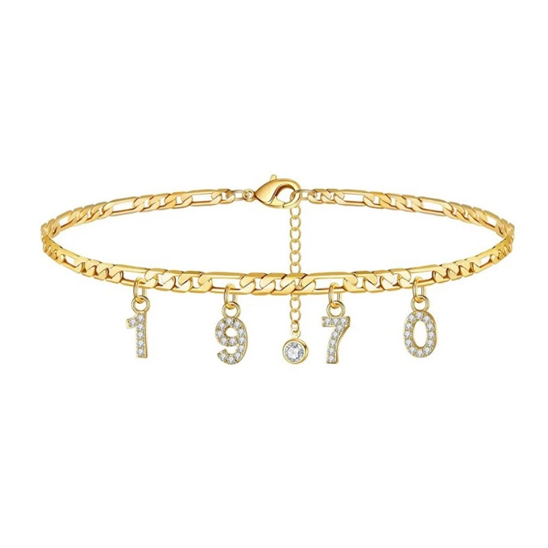 New Collocation 0-9 Number Detachable Crystal Number Year Anklet Summer Beach Ladies Anklet Pendant Anklet Leg Jewelry Gift
New Collocation 0-9 Number Detachable Crystal Number Year Anklet Summer Beach Ladies Anklet Pendant Anklet Leg Jewelry Gift