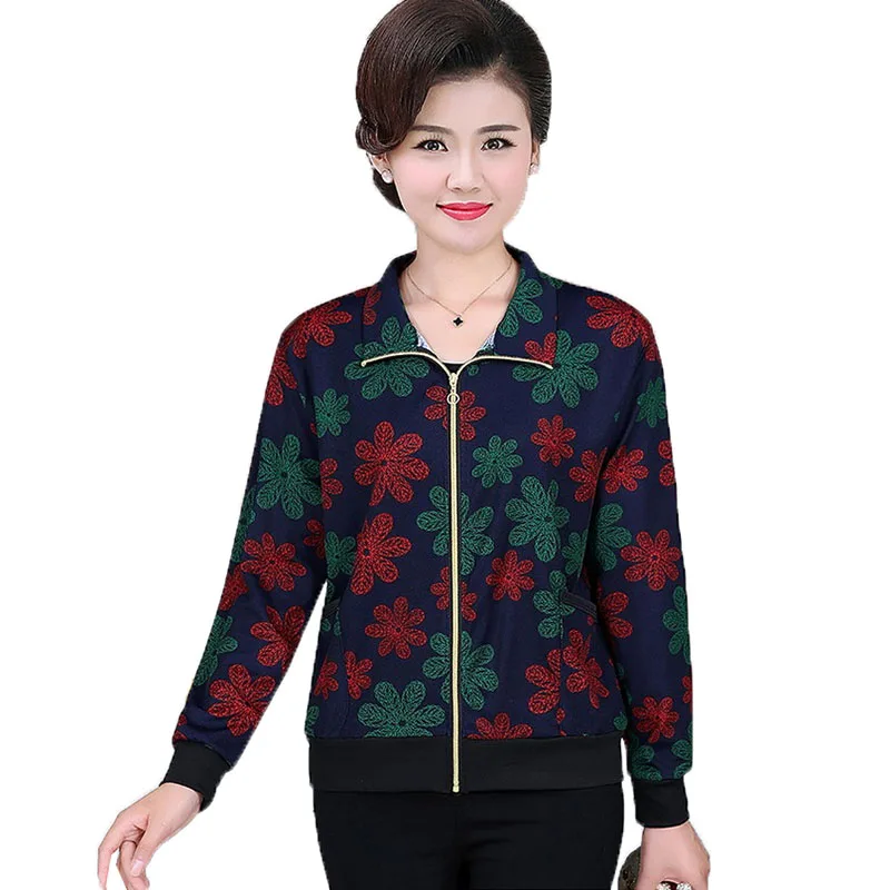 Middle-aged Women's Coats & Jacket short printing Casual Thin Jackets 2020 Spring Autumn Women Zipper Outerwear Plus Size 4XL
Middle-aged Women's Coats & Jacket short printing Casual Thin Jackets 2020 Spring Autumn Women Zipper Outerwear Plus Size 4XL