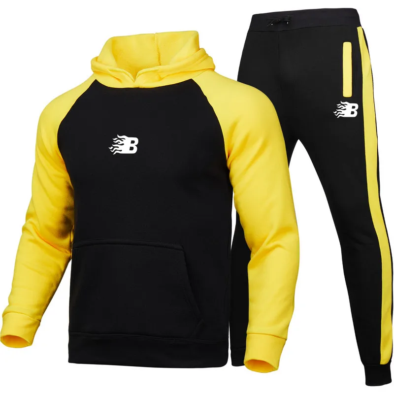 Brand Men Solid Color Casual Sets Autumn New Men's Hoodies + Pants Two-Piece Tracksuit Trendy Sportswear Set Male
Brand Men Solid Color Casual Sets Autumn New Men's Hoodies + Pants Two-Piece Tracksuit Trendy Sportswear Set Male