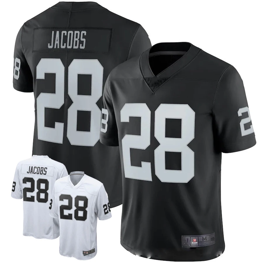 Embroidery American Football Jersey 28# Josh Jacobs Fans Wear Men Women Kid Youth Las Vegas Raiders Rugby Black Rugby Shirt
Embroidery American Football Jersey 28# Josh Jacobs Fans Wear Men Women Kid Youth Las Vegas Raiders Rugby Black Rugby Shirt